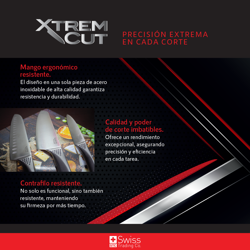 Xtrem Cut mango ergonómico de una sola pieza